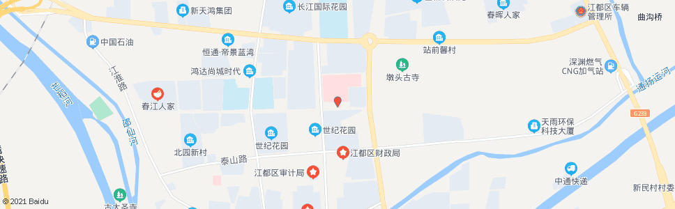 扬州洪泉医院(黄山路)_公交站地图_扬州公交_妙搜公交查询2025