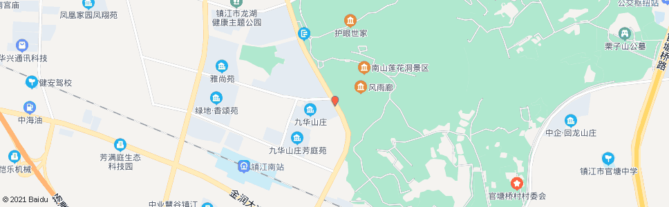 镇江龙山路九华山路路口_公交站地图_镇江公交_妙搜公交查询2024