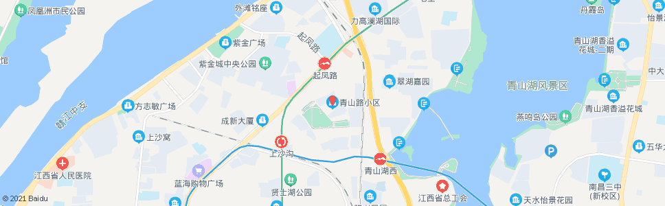 南昌青山路住宅小区_公交站地图_南昌公交_妙搜公交查询2024