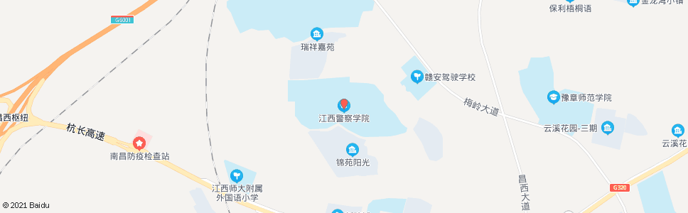 南昌江西警察学院_公交站地图_南昌公交_妙搜公交查询2025