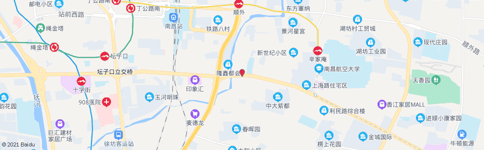 南昌龙王庙市场_公交站地图_南昌公交_妙搜公交查询2024