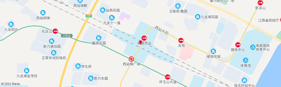 南昌长庚路口_公交站地图_南昌公交_妙搜公交查询2025