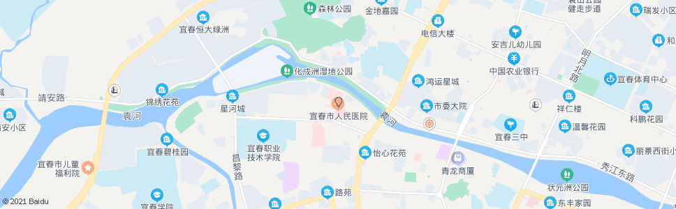 宜春市人民医院_公交站地图_宜春公交_妙搜公交查询2024