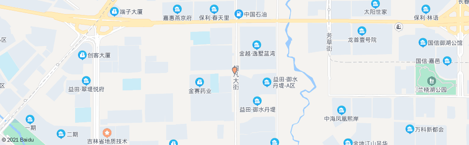 长春超凡大街(越达路)_公交站地图_长春公交_妙搜公交查询2025