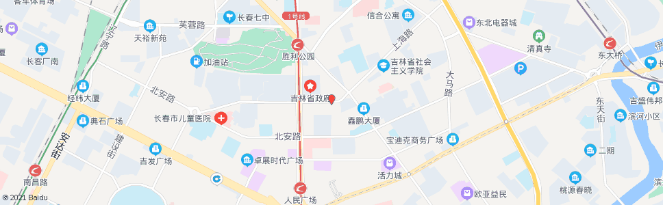 长春清明街_公交站地图_长春公交_妙搜公交查询2024