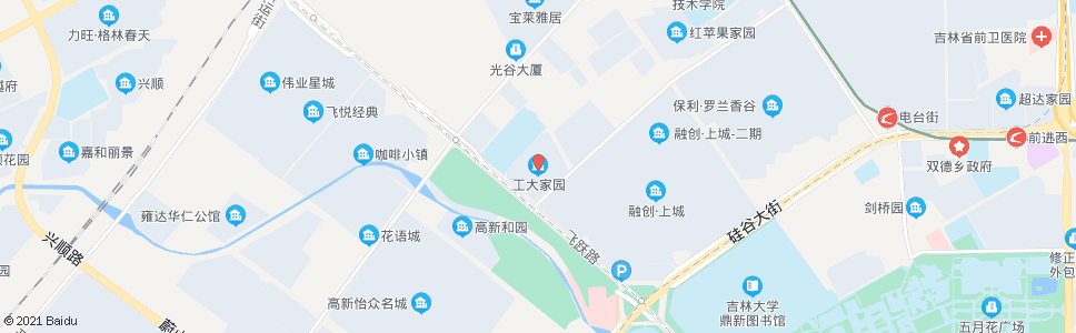 长春工大家园_公交站地图_长春公交_妙搜公交查询2025