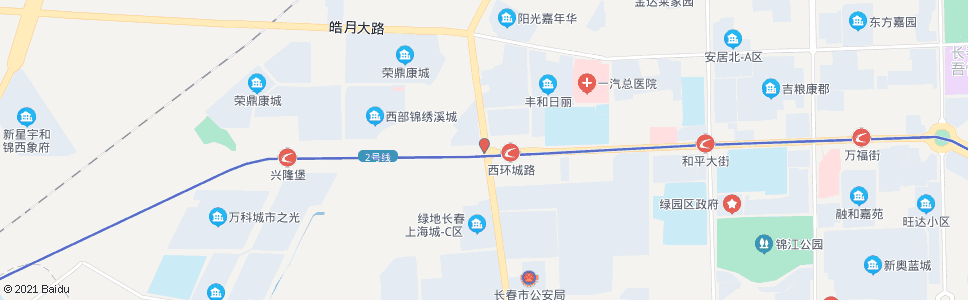 长春景阳大路(西环城路)_公交站地图_长春公交_妙搜公交查询2025