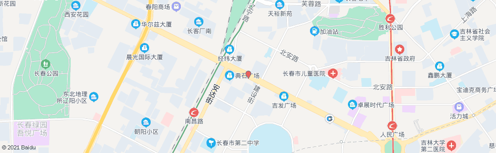 长春西安大路(白菊路)_公交站地图_长春公交_妙搜公交查询2025