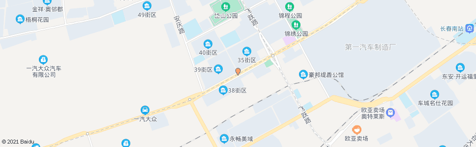 长春东风大街(安顺路)_公交站地图_长春公交_妙搜公交查询2025