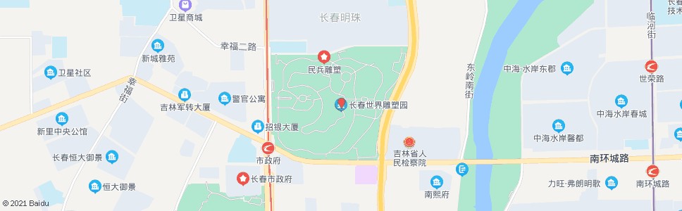 长春雕塑公园_公交站地图_长春公交_妙搜公交查询2024