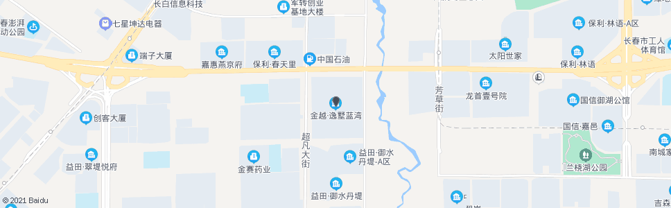 长春超达大路(金越逸墅蓝湾)_公交站地图_长春公交_妙搜公交查询2024