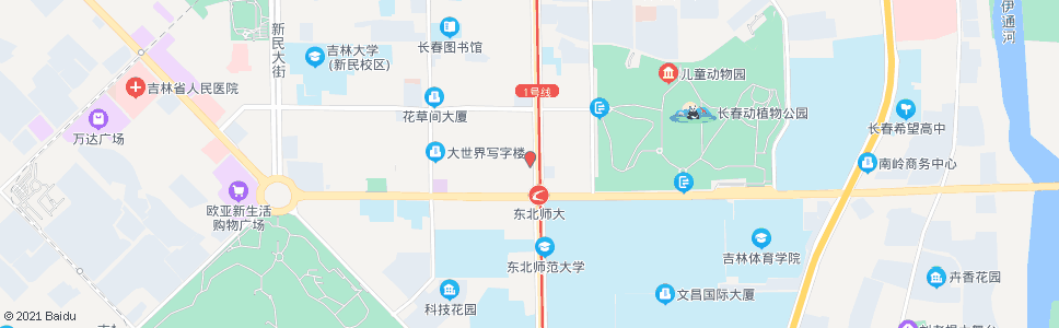 长春西康路_公交站地图_长春公交_妙搜公交查询2024