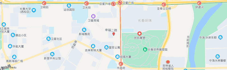 长春人民大街西街_公交站地图_长春公交_妙搜公交查询2024