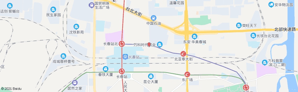 长春九台路(铁北二路)_公交站地图_长春公交_妙搜公交查询2024