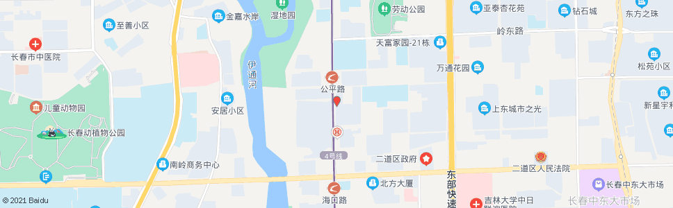 长春生产资料市场北门_公交站地图_长春公交_妙搜公交查询2024