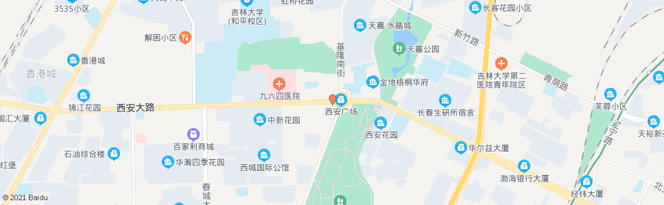 长春西安广场东口_公交站地图_长春公交_妙搜公交查询2025