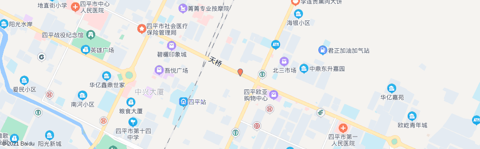 四平一商店_公交站地图_四平公交_妙搜公交查询2024