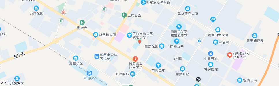 松原哈萨尔路小学_公交站地图_松原公交_妙搜公交查询2024