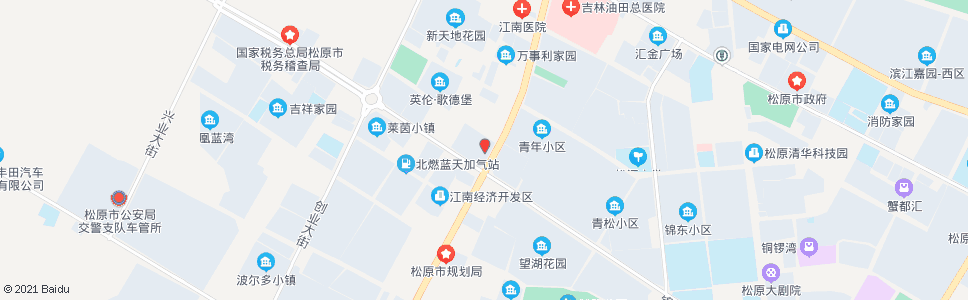 松原江南建材市场_公交站地图_松原公交_妙搜公交查询2024