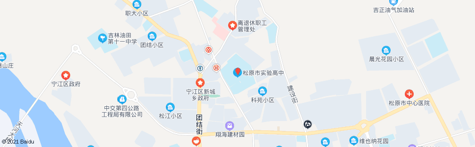 松原市实验高中_公交站地图_松原公交_妙搜公交查询2024