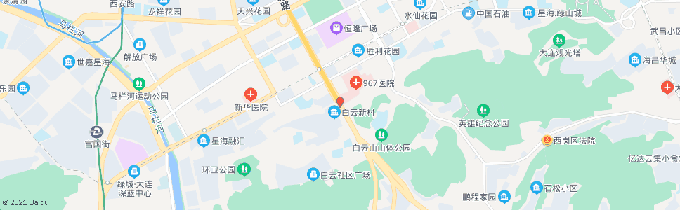 大连白云新村_公交站地图_大连公交_妙搜公交查询2024