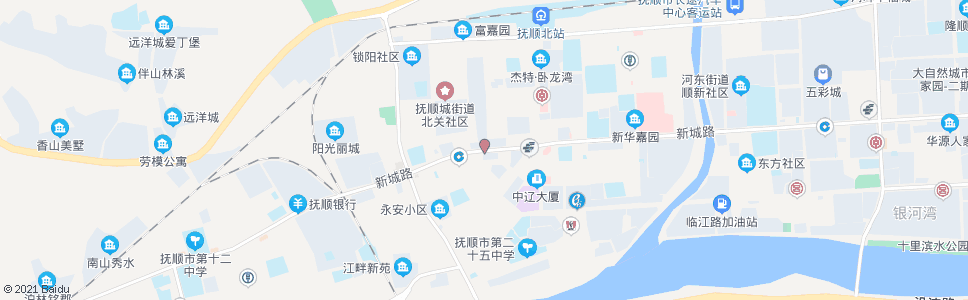抚顺新城街_公交站地图_抚顺公交_妙搜公交查询2024