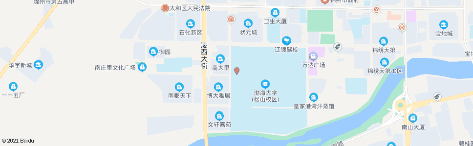 锦州渤海大学(西)_公交站地图_锦州公交_妙搜公交查询2024