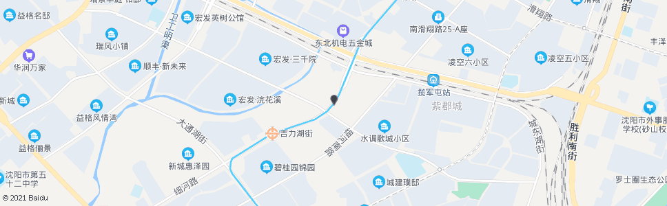 沈阳吉力湖街细河路_公交站地图_沈阳公交_妙搜公交查询2024