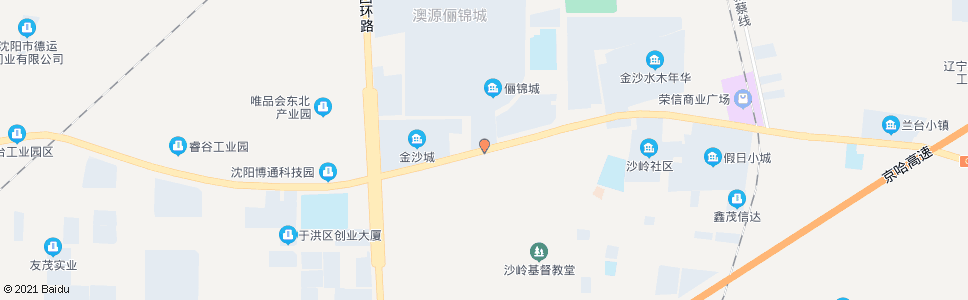 沈阳新岭路俪锦城_公交站地图_沈阳公交_妙搜公交查询2024