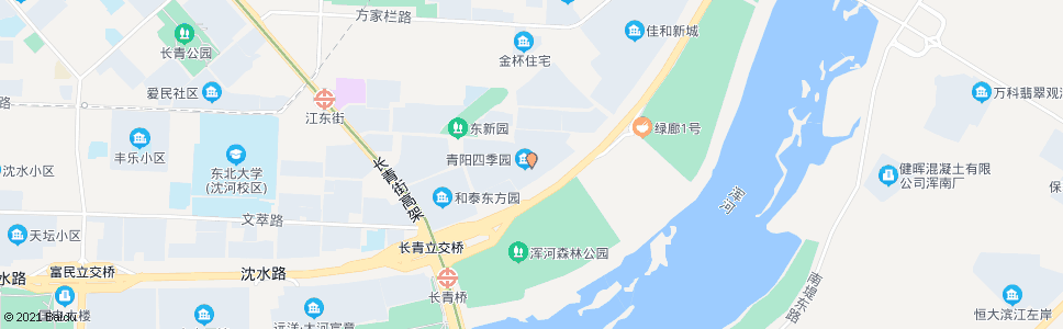 沈阳青阳四季城_公交站地图_沈阳公交_妙搜公交查询2025