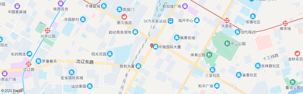 沈阳胜利大街南六马路_公交站地图_沈阳公交_妙搜公交查询2024