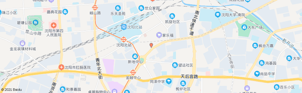 沈阳虎跃快客(沈阳北站)_公交站地图_沈阳公交_妙搜公交查询2024