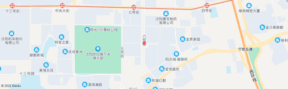 沈阳六号街十一号路_公交站地图_沈阳公交_妙搜公交查询2024