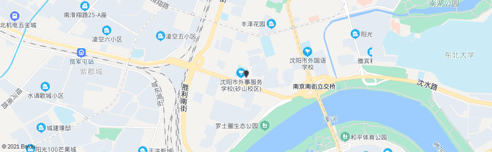 沈阳河北街二校_公交站地图_沈阳公交_妙搜公交查询2025