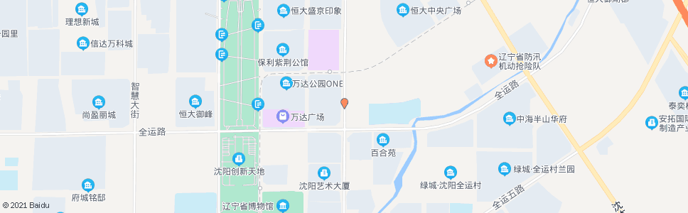 沈阳沈中大街全运路_公交站地图_沈阳公交_妙搜公交查询2024