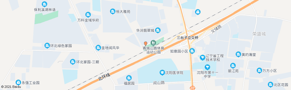 沈阳青城山路京沈西二线_公交站地图_沈阳公交_妙搜公交查询2024