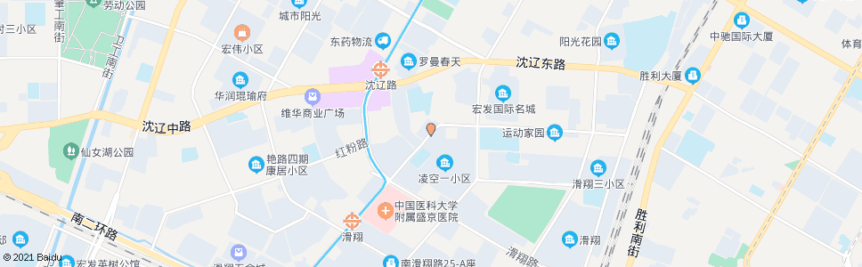 沈阳腾飞二街飞翔路_公交站地图_沈阳公交_妙搜公交查询2024