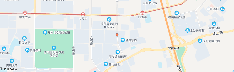 沈阳四号街十号路_公交站地图_沈阳公交_妙搜公交查询2024