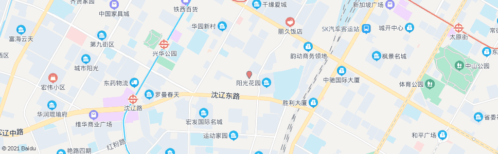 沈阳南八路兴工街_公交站地图_沈阳公交_妙搜公交查询2024