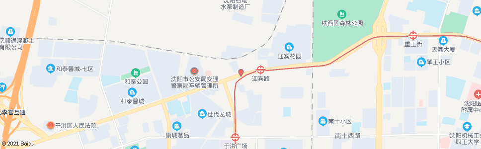 沈阳沈大路洪湖街_公交站地图_沈阳公交_妙搜公交查询2024