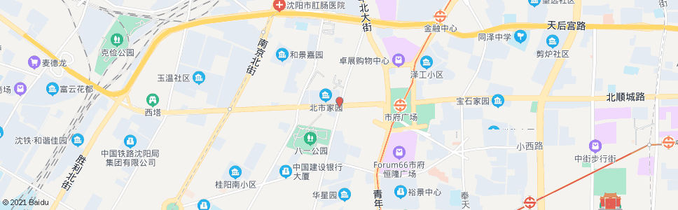 沈阳三经街市府大路_公交站地图_沈阳公交_妙搜公交查询2024