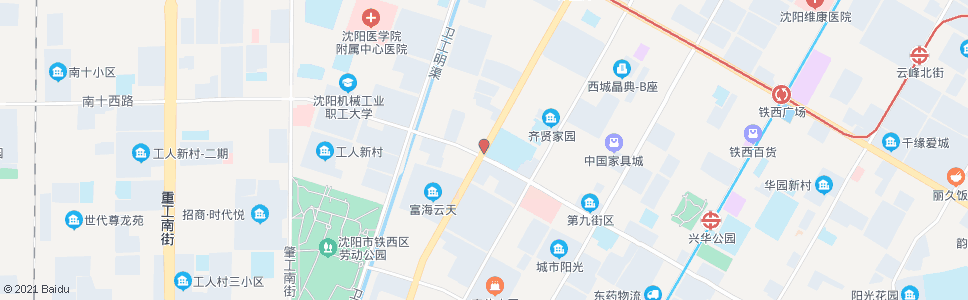 沈阳保工街南十路_公交站地图_沈阳公交_妙搜公交查询2024