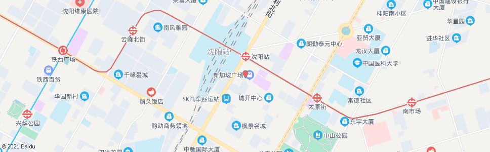 沈阳南一马路_公交站地图_沈阳公交_妙搜公交查询2025