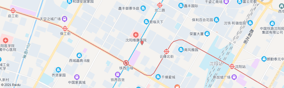 沈阳北四路兴华街_公交站地图_沈阳公交_妙搜公交查询2024