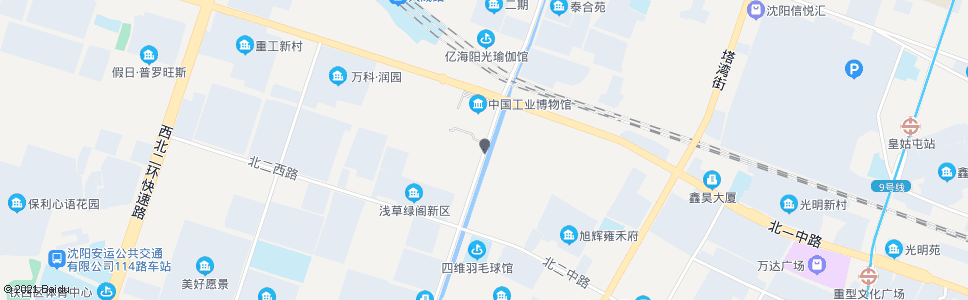 沈阳北一路卫工街_公交站地图_沈阳公交_妙搜公交查询2024