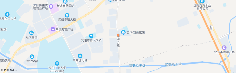 沈阳浑河六街开发十八号路_公交站地图_沈阳公交_妙搜公交查询2024