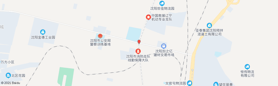 沈阳消防训练基地_公交站地图_沈阳公交_妙搜公交查询2025