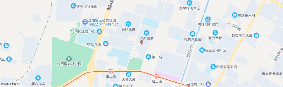 沈阳北四路肇工街_公交站地图_沈阳公交_妙搜公交查询2024