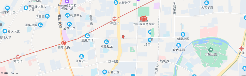 沈阳南顺城路风雨坛街_公交站地图_沈阳公交_妙搜公交查询2024