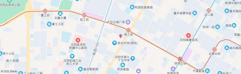 沈阳南六路保工街_公交站地图_沈阳公交_妙搜公交查询2024